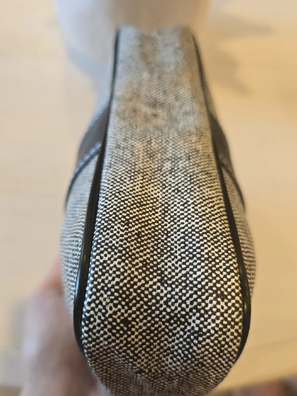 Lancome Gray and Black Cosmetic Pouch